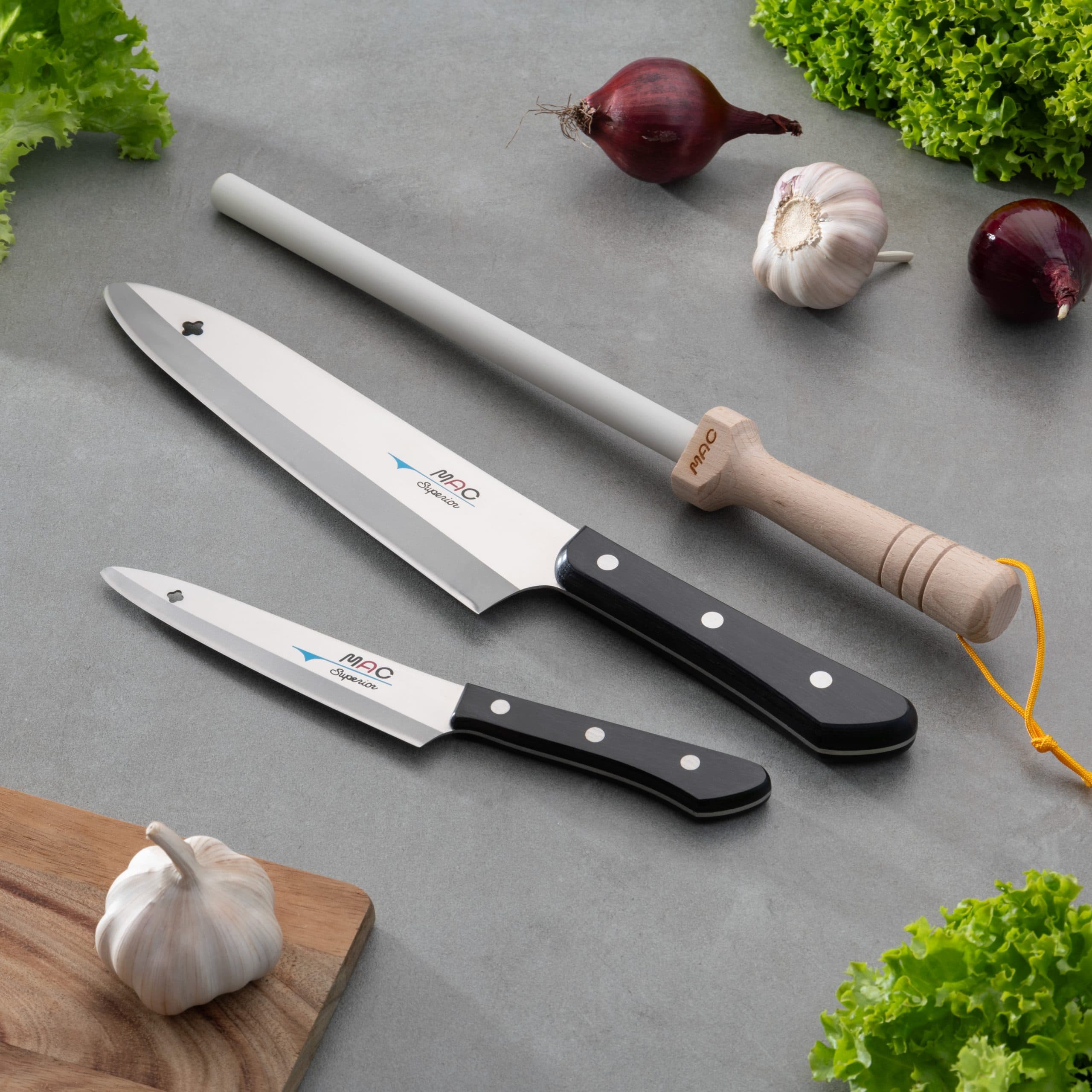MAC Superior Knivsett 2 Kniver med Slipestav - product photo