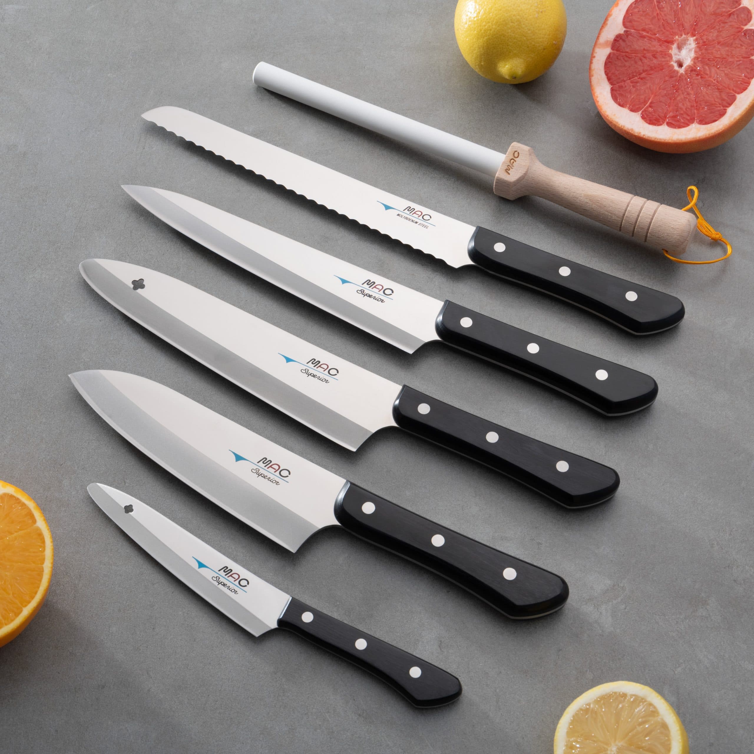 MAC Superior Knivsett 5 Kniver med Slipestav - product photo