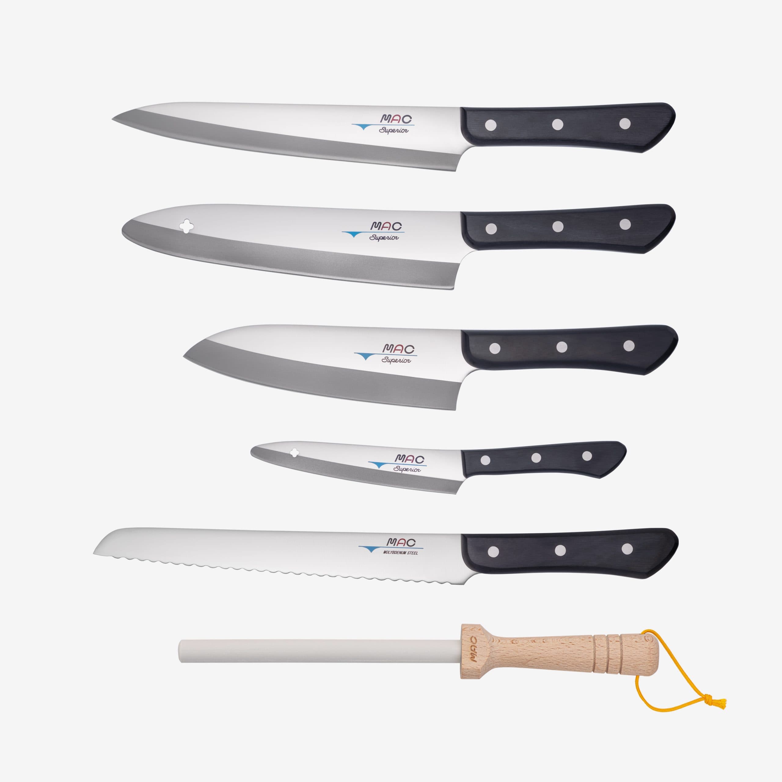 MAC Superior Knivsett 5 Kniver med Slipestav - product photo