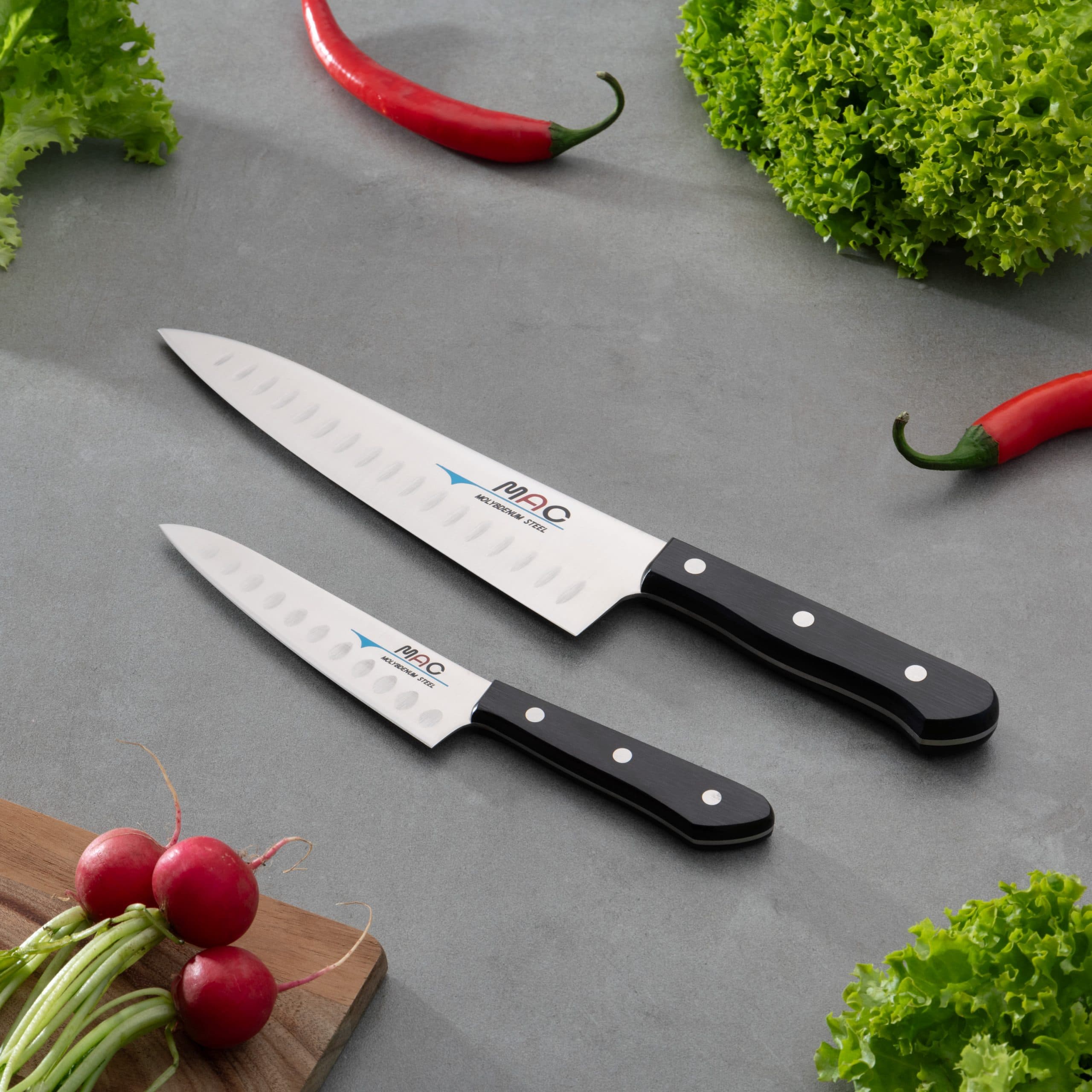 MAC Chef Knivsett 2 Kniver med luftspalt - product photo
